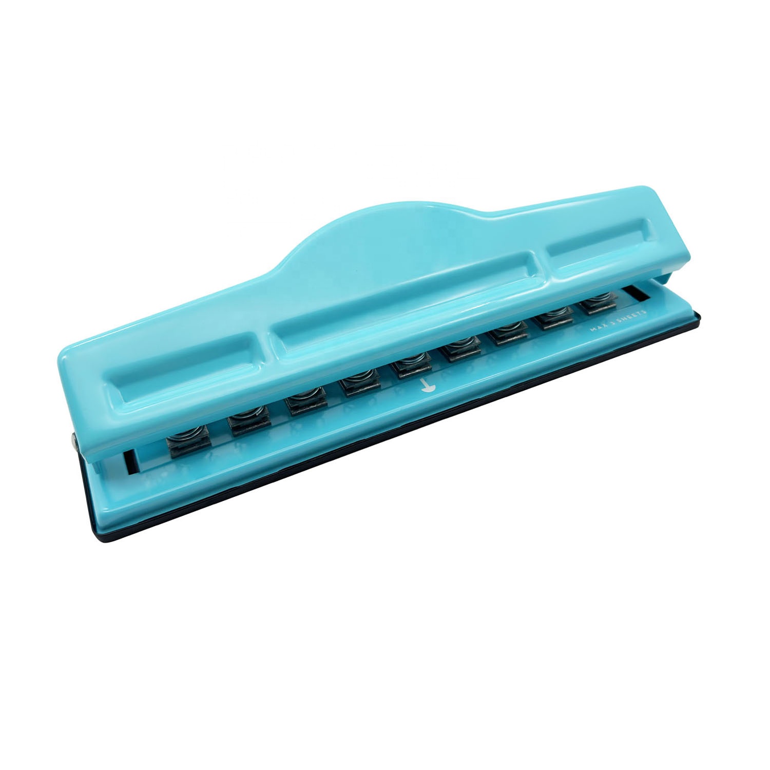Planner Office Custom Logo Mushroom Hole Paper Puncher A4 B5 Size Durable Mushroom 9 Holes Punch Machine for Loose Leaf